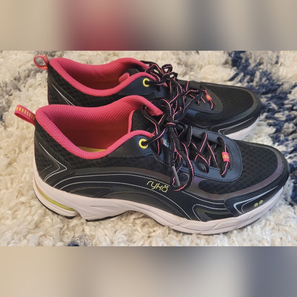 Ryka Inspire Women's Black and Pink Athletic Shoes Size 7W